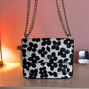 Kate Spade Black and White Floral Women's Bag